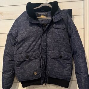 Penfield digital blue& grey camo color Puffer Jacket